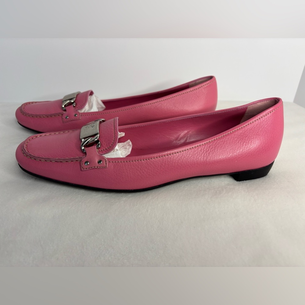 Prada Pink Leather loafers - Vintage